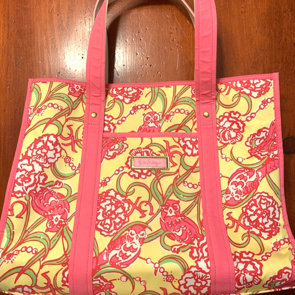 Discontinued Chi Omega Lilly Pulitzer tote bag